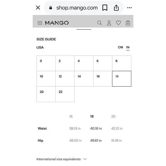 mango MNG Catherine Raw Hem High Waist Wide Leg Culotte Jeans Size 18 Dark Blue - Picture 11 of 15